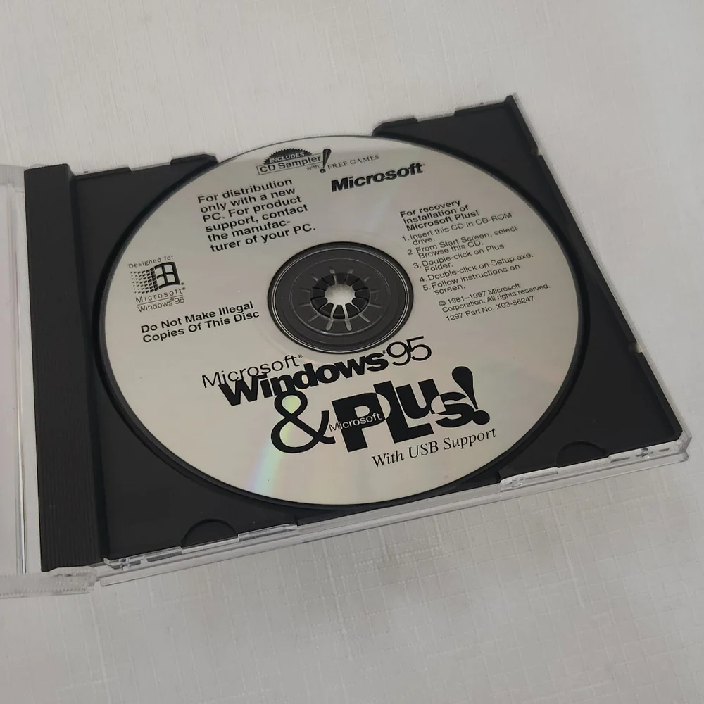 Microsoft Windows 95 with Games and Microsoft Windows 95 & Plus with USB Support